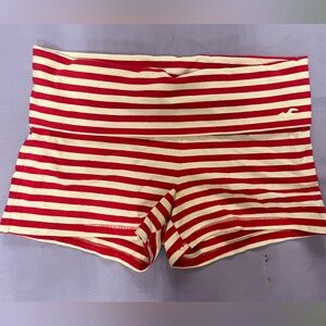 Hollister Red and White Striped Apparel